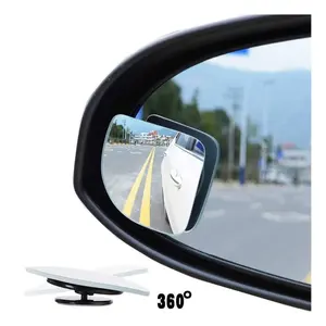 2 Stück 360 Grad Blind Spot Auto Rückansicht Stick On Mirror HD Blind Spot Mirror