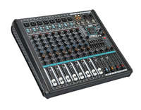 Console de mixage audio professionnelle 8 canaux, contrôleur DJ, lecture USB, alimentation fantôme 48V, module lecteur MP3, sans fil, anti-bruit