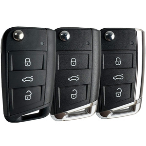 Lame HU66 HU162T pour VW <span class=keywords><strong>Golf</strong></span> 5 Golf7 Sportsvan GTI MK7 pour Skoda Octavia A7 pour Seat MQB coque de clé de voiture à distance - Product Image 1