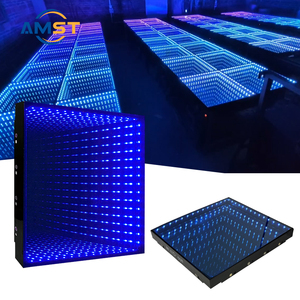 แผงพื้นเต้นรำ LED 3 มิติ รุ่น Gold/RGB Stars Infinity เชื่อมต่อแม่เหล็ก พร้อมคอนโทรลเลอร์ 408SD สำหรับงานแต่งงาน คลับ อีเว้นท์ ปาร์ตี้ และเวที - Product Image 2