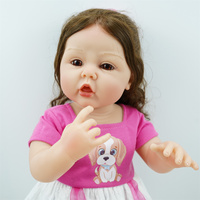 Muñecas Bebé Reborn Realistas de Silicona Suave de 55 cm (22 Pulgadas) con Certificado CPC, Cabello Castaño, NPK, en Venta