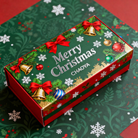 Boîte coulissante rigide personnalisée avec étui extérieur pour un branding de luxe et un emballage de Noël pour boutiques