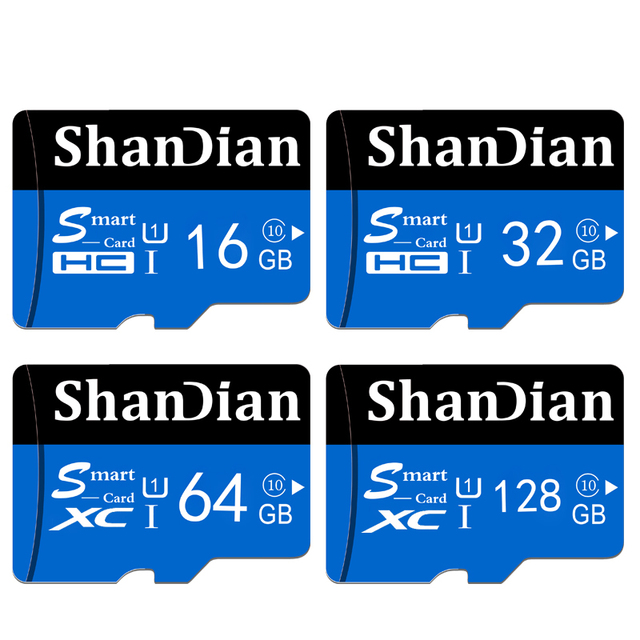 SHAN DIAN Memory Card  64gb 8gb 16gb 32gb 128gb  Sd Card  for Mp4 Camera Mobile Phones Flash Sd Memory Cards