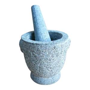 <span class=keywords><strong>Molcajete</strong></span> de Granito de Alta Calidad de 6.5 Pulgadas con Mortero y Pilón, Ecológico y Sostenible, para Moler Hierbas y Especias - Product Image 4