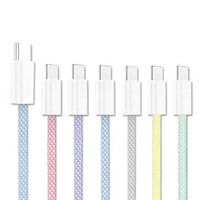 Câble de charge rapide tressé USB Type-C vers Type-C 60W PD 20W pour téléphones mobiles