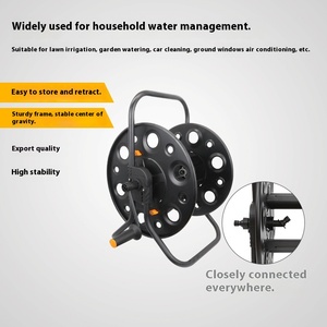 Grande rullo automatico portatile del <span class=keywords><strong>tubo</strong></span> <span class=keywords><strong>per</strong></span> l'autolavaggio che innaffia i fiori lo stoccaggio dell'automobile <span class=keywords><strong>per</strong></span> l'agricoltore famiglie metallo tubi da giardino bobine - Product Image 2