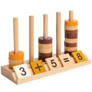 Material Didáctico Educativo Montessori, Juguetes Manipulativos para Contar, Bloques de Madera con Números para Matemáticas - Product Image 6