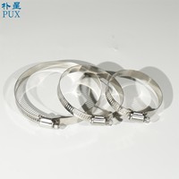 Collier de serrage américain réglable en acier inoxydable 201 de 12,7 mm pour tuyau automobile