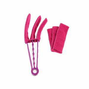 Juego de <span class=keywords><strong>limpiador</strong></span> de persianas con herramienta de plástico lavable extraíble y 2 fundas de microfibra para persianas venecianas - Product Image 2