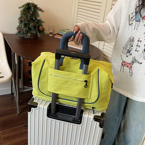 Unisex Lightweight Oxford Waterproof Large Capacity Zipper Adjustable Strap Fashionable Design <b>Roll</b> <b>Bag</b> Travel - Product Image 4