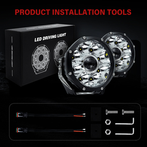 Feux de brouillard/de conduite LED laser ronds super lumineux de 5 pouces 100W pour véhicule, pour voiture 4x4, 4runner, <span class=keywords><strong>camion</strong></span>, tout-terrain, voiture, jeep, UTV - Product Image 6