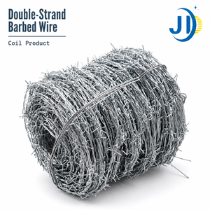 <span class=keywords><strong>Filo</strong></span> <span class=keywords><strong>Spinato</strong></span> Zincato a Doppio <span class=keywords><strong>Filo</strong></span> 12x14 Gauge con 4 Punte a Torsione Inversa, Rotolo di <span class=keywords><strong>Filo</strong></span> <span class=keywords><strong>Spinato</strong></span> per Recinzioni Agricole e Bestiame - Product Image 4