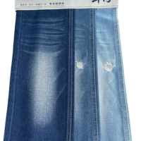 Tissu denim non extensible bleu foncé, fil de coton mercerisé 10S, trame TC 7S pour fabricant de denim