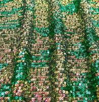 Broderie de sequins bicolore personnalisée de qualité supérieure pour les mariages printemps-été et la haute couture