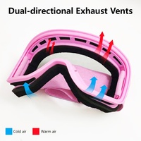 Masque de ski HD anti-buée, protection UV400, matériau PC, clarté optimale, pour Enduro, cyclisme, moto, dirt bike, MX, VTT, lunettes de soleil miroir