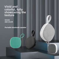 Nouveau Haut-parleur Portable Sans Fil 5.0 2026 en Plastique Étanche avec Mini Subwoofer, Emplacement pour Carte et Fixation Magnétique