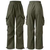 Pantalon cargo parachute pour hommes et couples, coupe ample et décontractée, style harem hip-hop, streetwear urbain, vêtements hipster, pantalon baggy