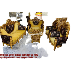 Ensemble de canapés 7 places de style Maharaja royal, majestueux, haut de gamme, ensemble de canapés de luxe Maharaja, ensemble de canapés de style Grand Majesté, meubles - Product Image 1