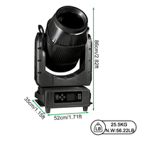 Igracelite Projecteur LED à tête mobile étanche IP66 580W pour scène extérieure DMX512 pour concert et événement