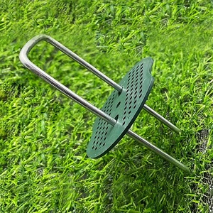 Clous galvanisés en U, agrafes de jardin robustes pour la fixation du gazon artificiel - Product Image 3