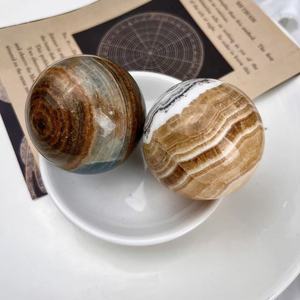 Boule de cristal artisanale en promotion, sphère de <span class=keywords><strong>pierre</strong></span> polie de haute qualité, décoration d'intérieur, boule énergétique pour la guérison et la méditation - Product Image 5