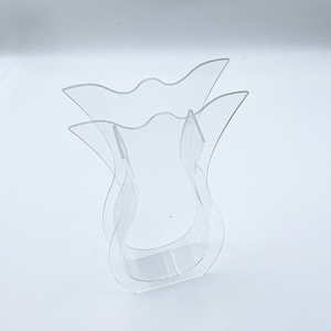Acrylic Fishtail <b>Vase</b> Irregular Shape Modern Design Tabletop Floral Display Durable Transparent Desktop Decoration - Product Image 3