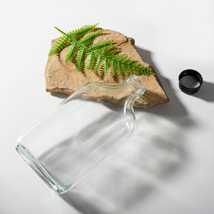 Bouteilles de vin et de jus en verre de forme unique et spéciale de 50 ml à 500 ml vides avec couvercle métallique transparent et bouchon à vis - Product Image 6