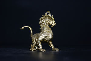 중국 용 조각상 청동 용의 아홉 아들 - 치우니우 조각상 디지털 프린팅 조각 주조 금속 맞춤 제작 실물 크기 - Product Image 6