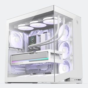 Boîtier <span class=keywords><strong>ATX</strong></span> XERON C56 Panoramique en Acrylique Transparent avec Vue sur la Mer, Dissipation Thermique, Ports USB Frontaux, <span class=keywords><strong>Carte</strong></span> Graphique - Product Image 1