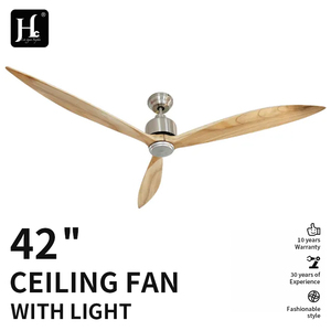 Ventilador de Techo Moderno Nórdico de Madera Natural con Motor DC Inverter, 3 Aspas, 52 Pulgadas, con Control Remoto - Product Image 2