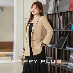 เสื้อเบลเซอร์ทรงหลวมสำหรับผู้หญิงไซส์ใหญ่ รุ่น Runqi แบบกระดุมสองแถว ความยาวปานกลาง แขนยาว ติดกระดุม  สวมใส่สบาย เหมาะสำหรับใส่ทำงานในออฟฟิศ - Product Image 4