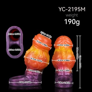 ปลอกอวัยวะเพศชายหลากสี YOCY พร้อมปมกระตุ้นความรู้สึกสำหรับคู่รัก อุปกรณ์เสริมเพิ่มความสุขทางเพศ ปลอกอวัยวะเพศชายแบบใช้ซ้ำได้ - Product Image 5