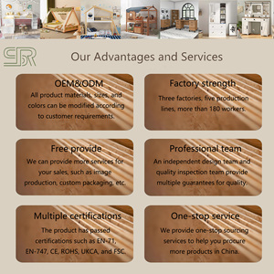 Двухъярусная кровать из натурального массива дерева - Product Image 6