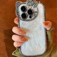 Mignon Max Bling Glitter Case De Luxe Mignon Étincelle Strass Diamant Girly Téléphone Cas pour 13 14 15 16 17 Promax Téléphone Protecteur