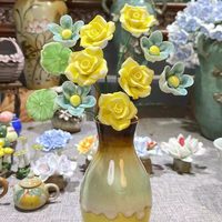 1 Jingdezhen Keramik Kleine Ewige Blume Rein Handgefertigt