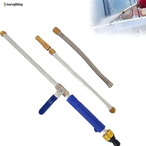 Lance de nettoyage haute pression - Buse flexible pour le nettoyage de voitures, animaux domestiques et fenêtres, outil de nettoyage de gouttières et de terrasses à jet d'eau - Product Image 1