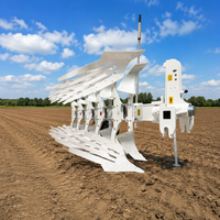 Charrue hydraulique à retourner 4+1 sillons personnalisée pour tracteur, équipement agricole à haut rendement