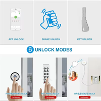 Serrure de porte intelligente biométrique numérique Euro à prix de gros, cylindre intelligent pour portes en bois et en aluminium