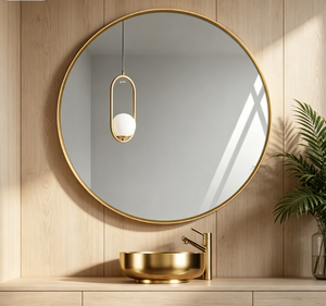 Espejo Inteligente con Marco de Aluminio, Personalizado, de Pared, Antivaho, con Iluminación LED, Interruptor Táctil, Diseño Moderno para Baño de Hotel - Product Image 1