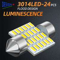 C5W Innenraum-LED-Glühbirne Festoon 31 36 42mm Deckenleuchte Leselampe 12-24V für Auto Karte Kennzeichen Kofferraum Ersatzlampe