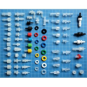 Konektor Tabung Luer Lock Bersayap 2mm 3mm 4mmOD Kateter Medis Transparan PC Luer Lock Jantan Betina Dengan Sayap - Product Image 5