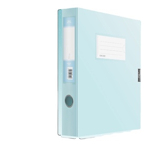 Deli PA109 AZUL 1 caja de archivo macaron <span class=keywords><strong>A4</strong></span> caja de archivo carpeta caja de almacenamiento CUADRO DE CONTABILIDAD reanudar viento suministros de oficina - Product Image 1