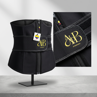 Ceinture amincissante en latex pour femme, gaine sculptante avec 9 baleines en acier, style colombien, à une sangle