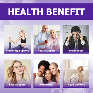 Gélules végétaliennes Oméga 3 en gros d'usine avec d'autres acides gras Oméga 3, Coenzyme Q10, soutien cardiaque, compléments alimentaires naturels - Product Image 4