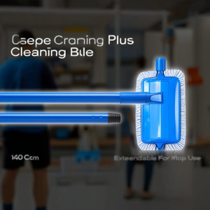 Asta di Pulizia in Plastica Blu 140 Cm Estensibile per Uso con Mop - Product Image 3