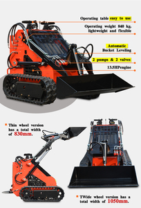 Minicargadora Nueva en Venta, de Proveedor Chino, con 1 Año de Garantía, Motor Briggs & Stratton, Bomba Hidráulica, Alta Capacidad de Carga, Duradera - Product Image 2