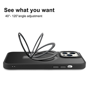 WOWCASE-funda de teléfono a prueba de golpes, diseño de anillo de Metal trasero de PC esmerilado con función de carga magnética para <span class=keywords><strong>iPhone</strong></span> 14 - Product Image 3
