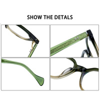 OTW6005 Lunettes de vue ovales de luxe en titane de haute qualité Lunettes de vue élégantes pour hommes et femmes avec motif solide