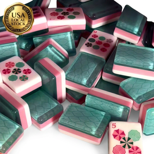 2026 American Mahjong Tile Set Ceramic Portable Engraved Luxury Set for 4 Players <b>Entertainment</b> - Product Image 1