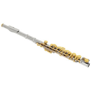 <span class=keywords><strong>Flauta</strong></span> horizontal para estudiantes adultos con cuerpo de latón blanco en tono C <span class=keywords><strong>Flauta</strong></span> en Llave de Oro plateado para tocar saxofón - Product Image 5